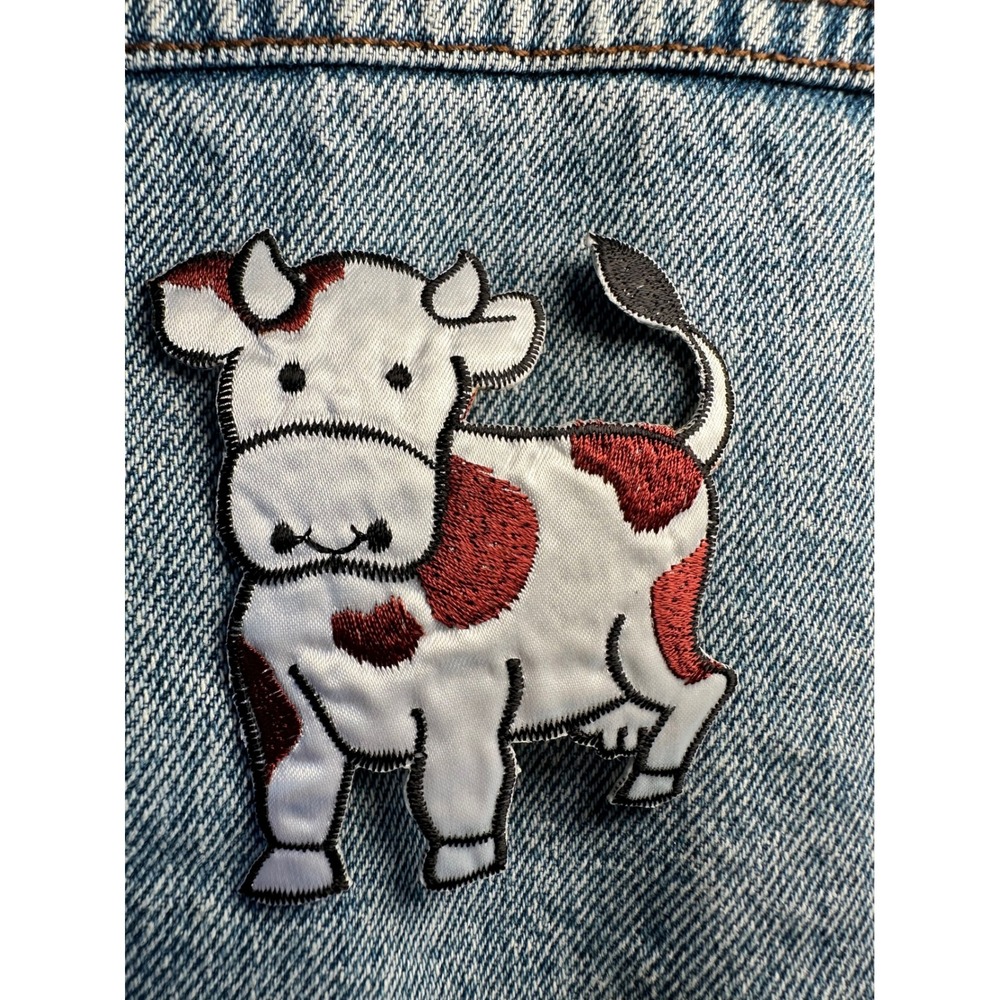 Cow Cartoon Iron On Patch Embroidered‎ Applique Cute Farm Animal DIY Craft